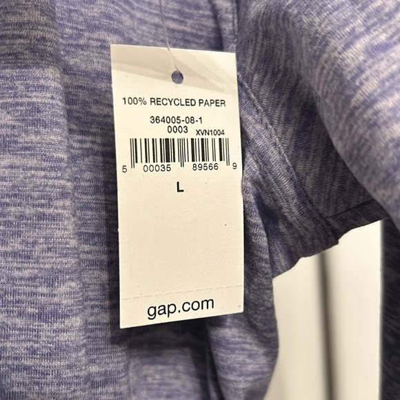 NWT GapFit track jacket in purple spacedye. Size Large - Picture 7 of 7
